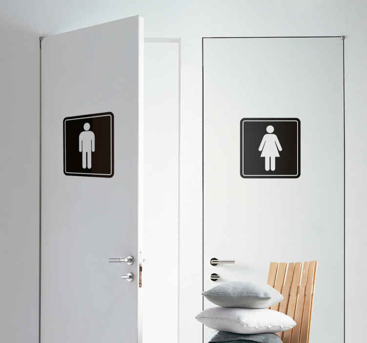 Toilet WC pictogram sticker - TenStickers