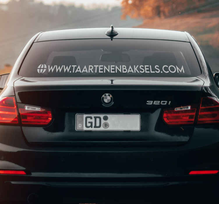 Website sticker autosticker - TenStickers