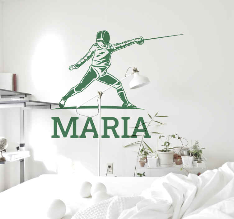 Vinilo deportes olímpicos Esgrima - decoración habitación