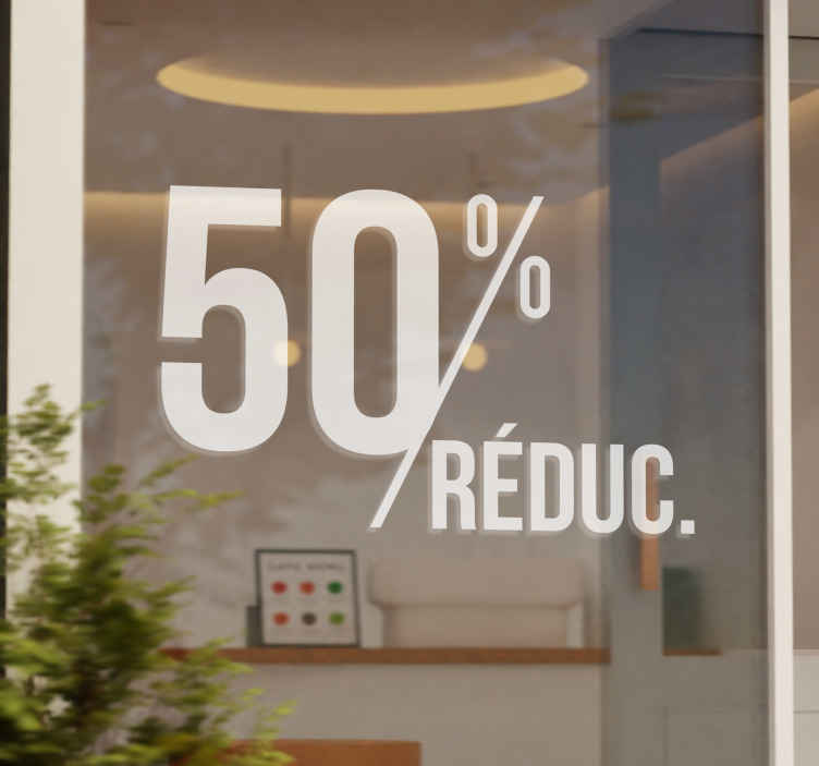 Sticker vitrine réductions - TenStickers