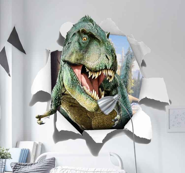 Tapete t-rex de vinil personalizado realista - TenStickers