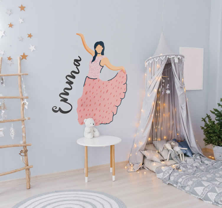 Gypsy girl people wall decal - TenStickers