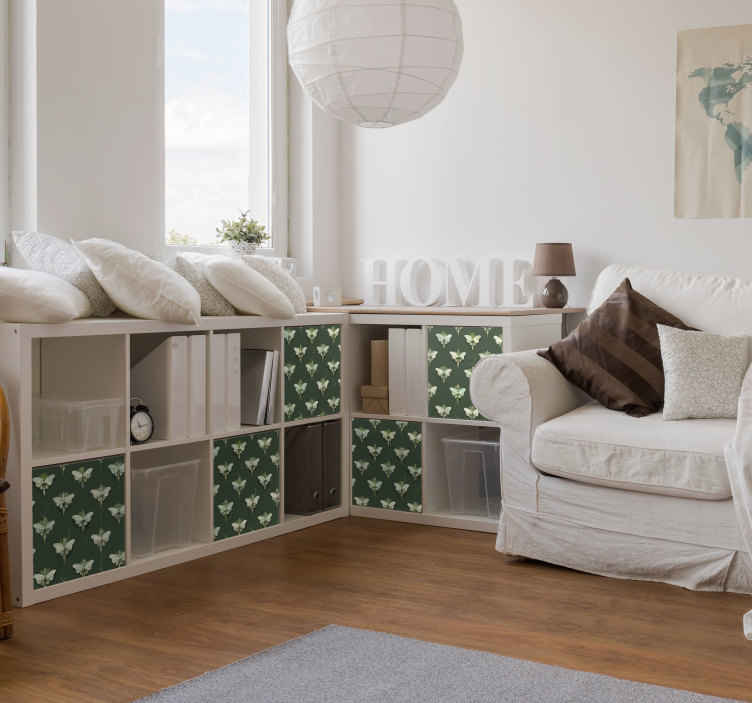 Abstract fireflies pattern bug furniture decal - TenStickers
