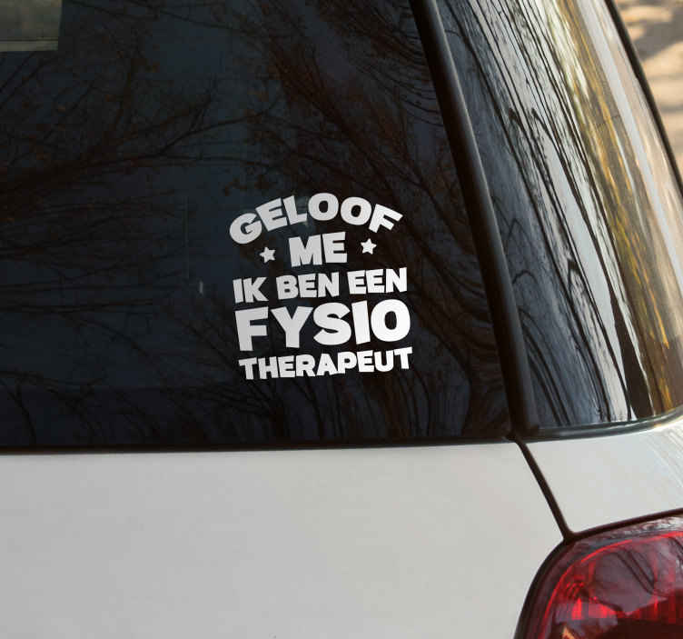 sticker met ik ben fysiotherapeut - TenStickers