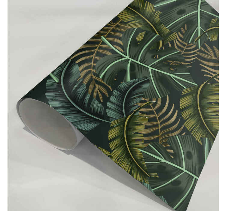 Autocolante para móveis folhas tropicais - TenStickers