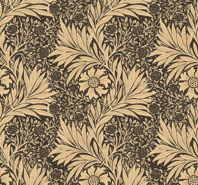 Sticker meuble style vintage fleurs - TenStickers