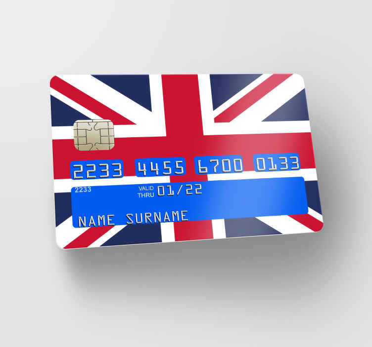 Great Britain flag bank card sticker - TenStickers