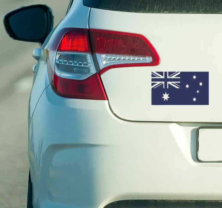 Flag Silhouette flag car decal - TenStickers