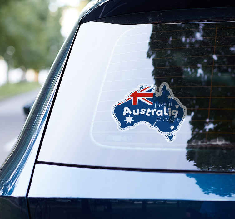 Love it or leave it car sticker - TenStickers