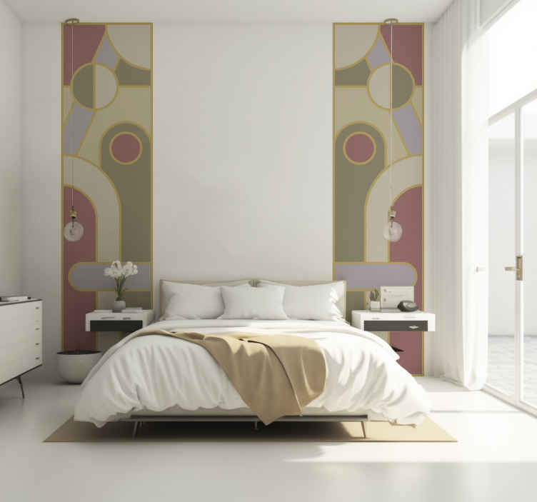 Adesivo forme geometriche circolari colorate - TenStickers