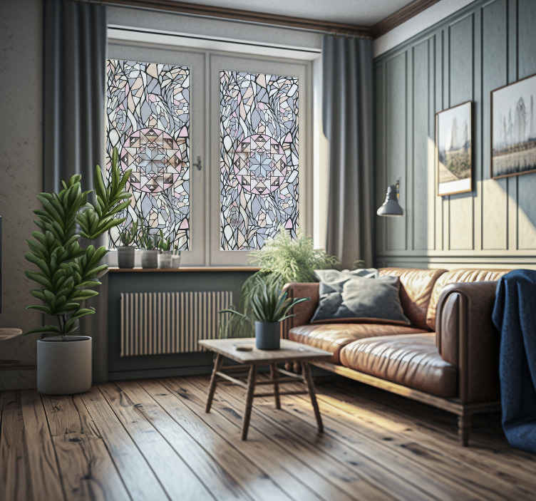 Coloured Glass window sticker - TenStickers