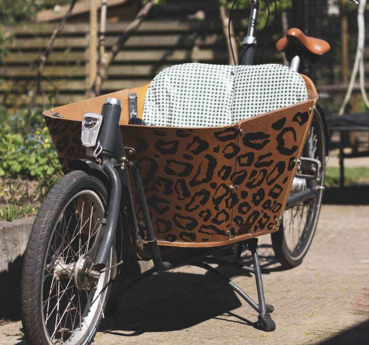 Leopardvlekken Fietssticker - TenStickers