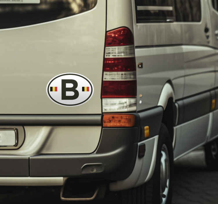Autocollant voiture Belgique - TenStickers