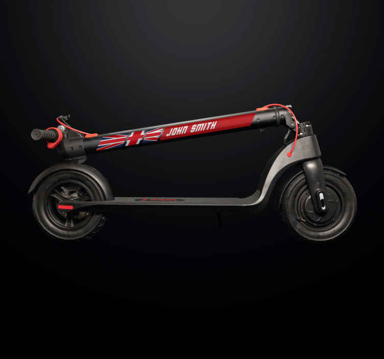 UK Flag Custom Scooter Sticker - TenStickers