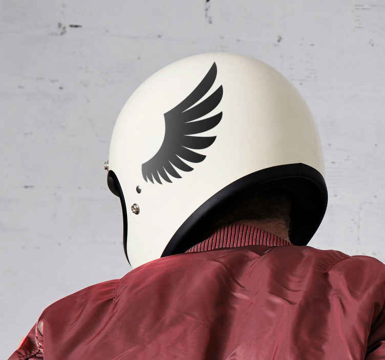 Pegatina de alas para casco de moto - TenVinilo