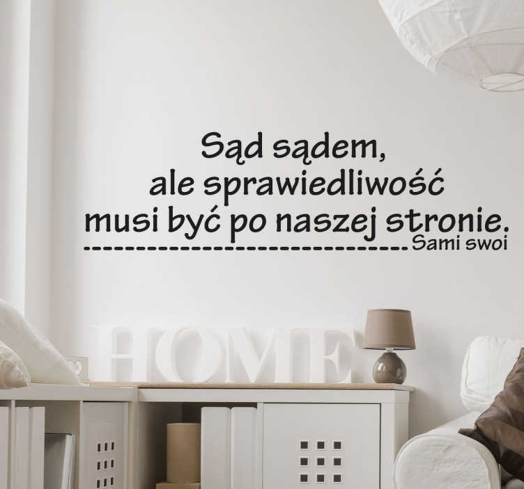 Naklejka cytat Sami Swoi - TenStickers