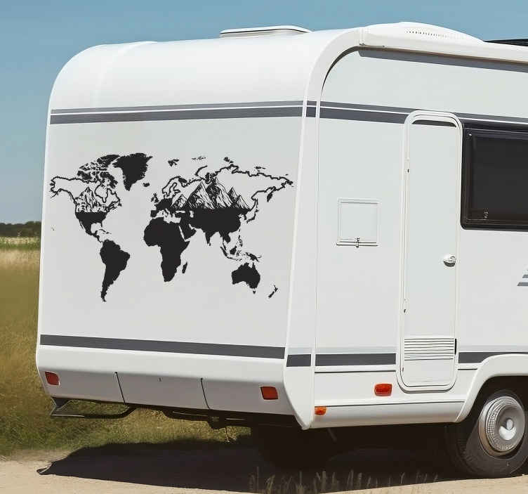 Autocollants graphique vinyle camping-car stickers rayures set