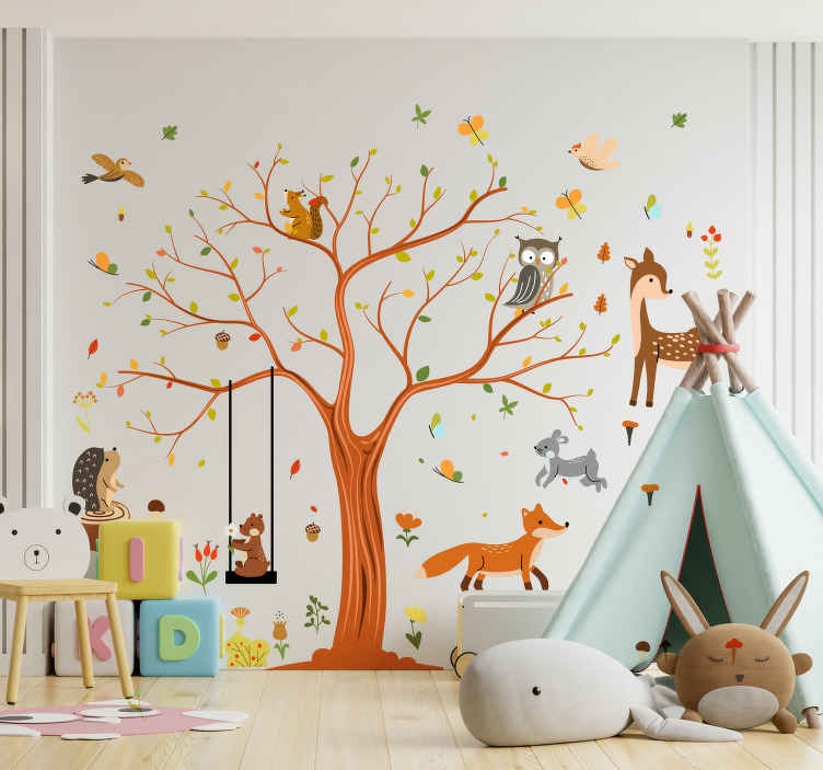 Nursery Tree Wall Stencil - Create a Tree Wall Mural in your Nursery - 10618