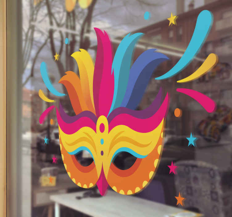 Sticker decorativo maschera di Carnevale - TenStickers