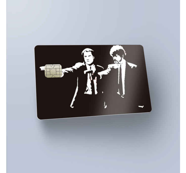 sticker pulp fiction pour carte