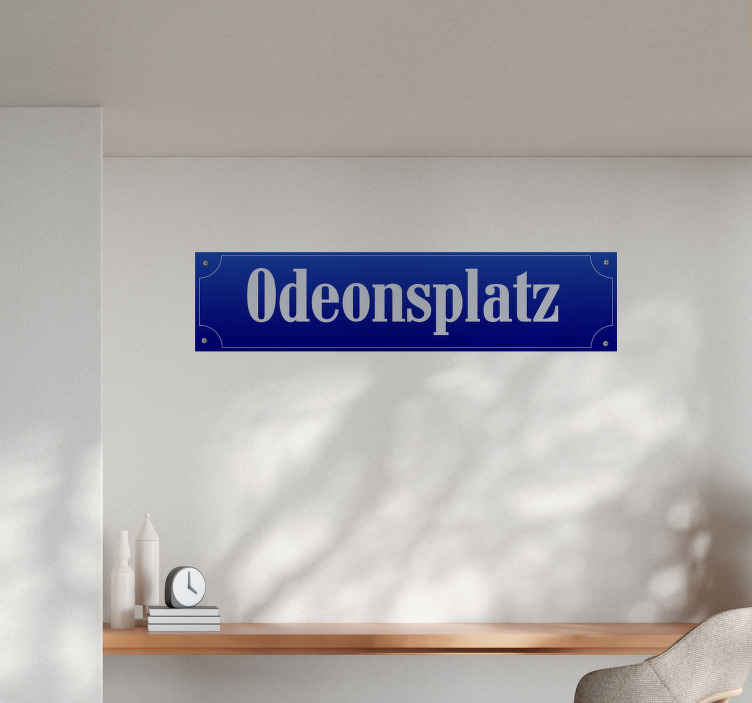 Aufkleber Verkehrsschilder straßenschild münchen - TenStickers