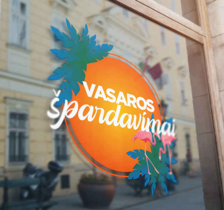 Išpardavimo lipdukai tropinės vasaros išpardavimui - „Tenstickers“