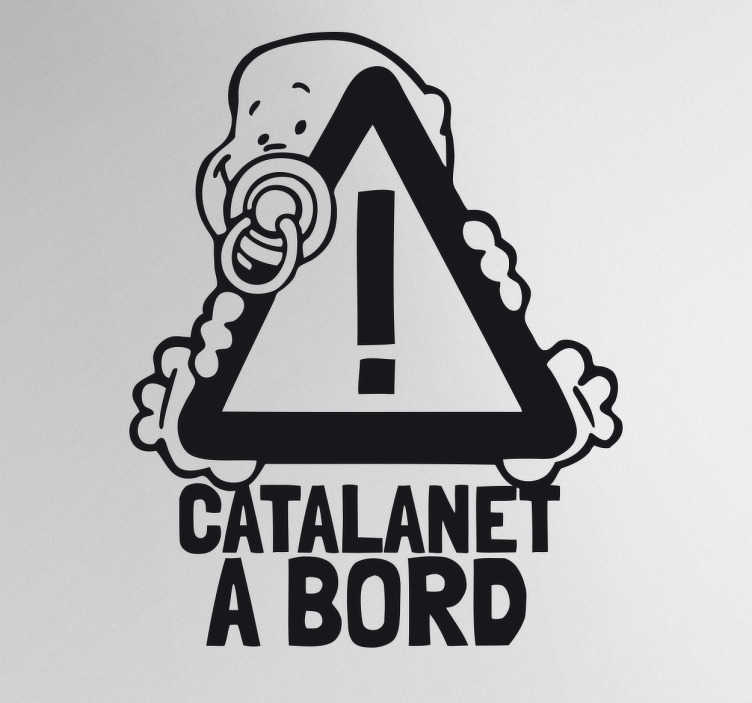 Adhesivo decorativo catalanet a bord - TenVinilo