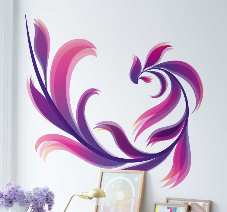 Floral Mirror Sticker - TenStickers