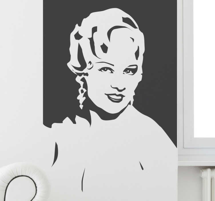 Sticker portrait Mae West