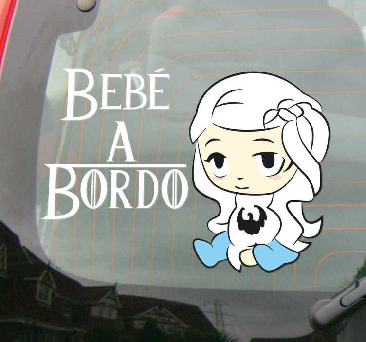 Image of Adesivo per auto bambola a bordo