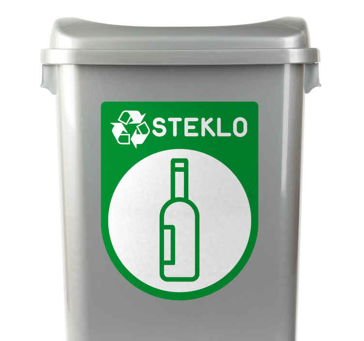 Recikliranje stekla nalepka za zabojnike - TenStickers
