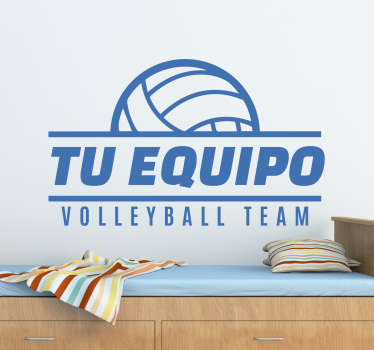 Pegatinas personalizables de volley - TenVinilo