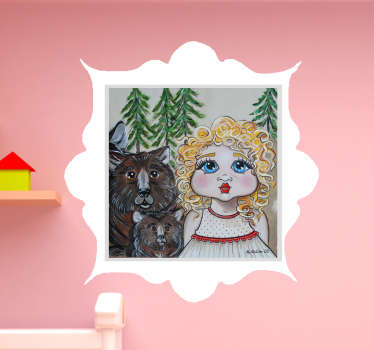 Adesivo decorativo Riccioli D'oro - TenStickers