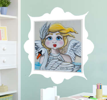Swan Lake Children's Decorative Wall Sticker - TenStickers