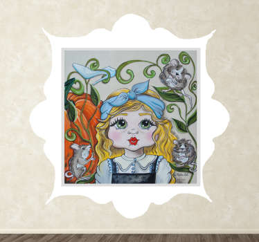 Muursticker kinderen Assepoester - TenStickers