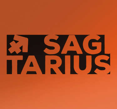 Vinilo signo zodiaco constelación zodiacal sagitario - TenVinilo