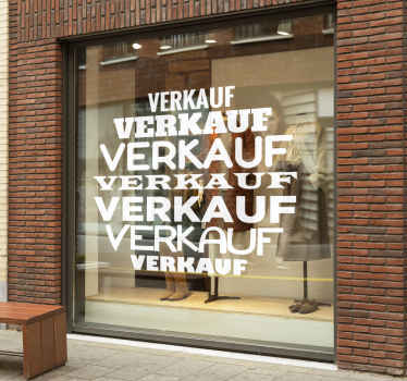 Schaufensteraufkleber Rabatt Schriftart - TenStickers