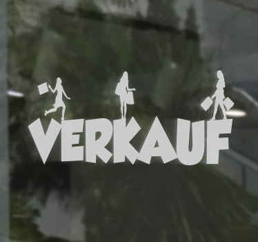 Schaufensteraufkleber Rabatt Shopping - TenStickers