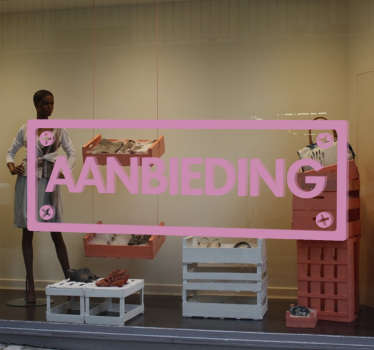 Muursticker bord aanbieding - TenStickers