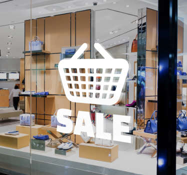 Basket Sale Sticker - TenStickers