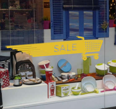 Sticker Shopping trolley UK - TenStickers