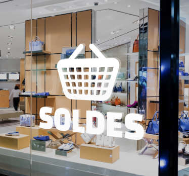 sticker soldes panier - TenStickers