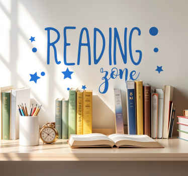 reading zone wall sticker for teens - TenStickers