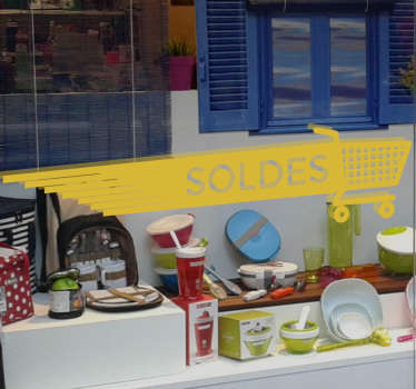 sticker soldes caddy - TenStickers