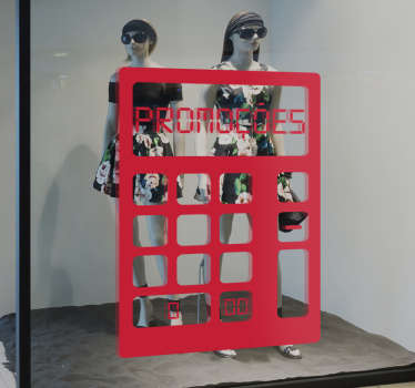 Autocolante calculadora promoções - TenStickers