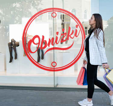 Naklejka dekoracyjna obniżki - TenStickers