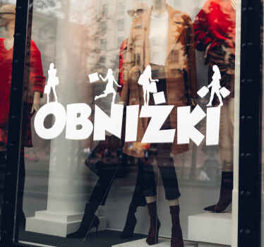 Naklejka dekoracyjna z kobietami obniżki - TenStickers