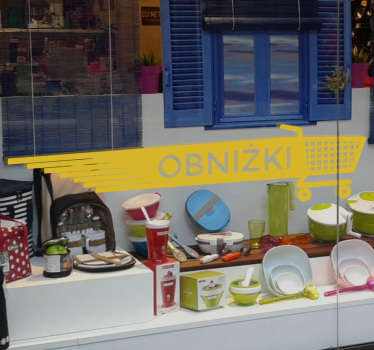 Naklejka obniżki sklepowe - TenStickers