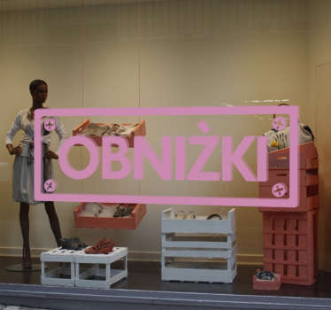 Dekoracja obniżki - TenStickers