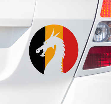 Draak belgië Auto sticker - TenStickers